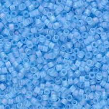 Miyuki delica Beads 11/0 - Matted transparent aqua ab DB-861